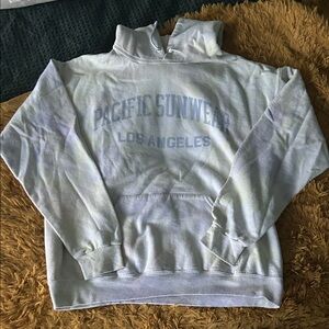 Pacific Sunwear Gray Hoodie with White Accents